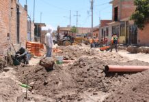Avanza pavimentación de calles en colonia la Florida