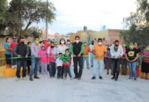 Inauguración de pavimentación de la calle principal (cuarta etapa) en la comunidad La Huerta