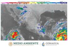 Frente Frío No. 13 ocasionará lluvias torrenciales en Oaxaca y Veracruz, e intensas en Chiapas, Puebla y Tabasco