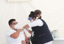 Se han aplicado más de 9,500 dosis de vacunas contra COVID-19 a personal de salud