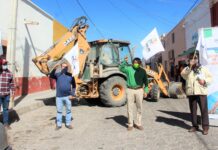 Inician trabajos de pavimentación de la calle Álvaro Obregón, en su primera etapa