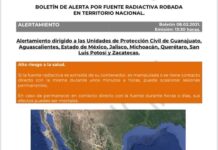 Alerta por fuente radiactiva robada en Salamanca