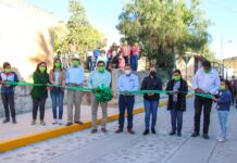Se inaugura pavimentación de calle «Miguel Hidalgo» en la comunidad Santo Domingo de Guzmán