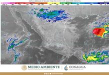 Se pronostican lluvias muy fuertes para Chiapas y Quintana Roo, y fuertes para Campeche y Yucatán