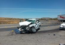 Impactan vehículos en la San Felipe- Villa de Reyes