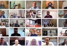 Participan en reunión virtual autoridades de salud y gobernadores