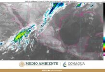 Se pronostican chubascos, vientos fuertes, tolvaneras y caída de aguanieve o nieve para el noroeste y norte de México