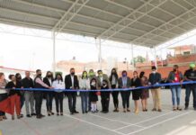 Inauguración de techado en cancha de usos múltiples de la Escuela Primaria “Club Rotario”