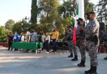 Realizan acto cívico en conmemoración del 160 Aniversario de la Batalla de Puebla y el 269 natalicio del padre de la patria Miguel Hidalgo y Costilla