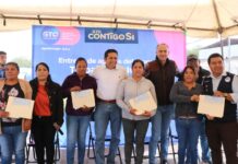 Entrega de jornales del Programa “Trabajamos Juntos” de la Secretaría de Desarrollo Social y Humano en la comunidad Fábrica de Melchor
