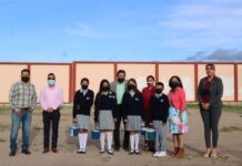 Autoridades Municipales Inauguran Barda Perimetral en Escuela Tele Secundaria 512