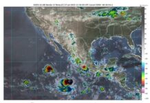 Se pronostican lluvias muy fuertes con descargas eléctricas y granizadas en 16 entidades de México