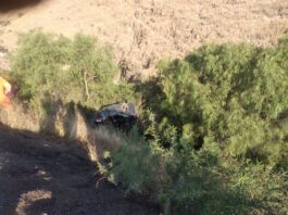 Vuelca vehículo en la San Felipe – Villa de Reyes