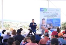 Benefician con obras de agua potable a familias de comunidades del municipio de San Felipe