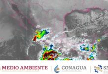 Hoy, el frente frio 6 producirá lluvias puntuales intensas en Chiapas, Oaxaca, Tabasco y el sur de Veracruz
