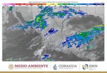 Hoy se prevén lluvias muy fuertes en Chiapas, Oaxaca, Puebla y Veracruz