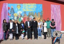 Estudiantes de secundaria realizan homenaje a la historia de Guanajuato con mural conmemorativo