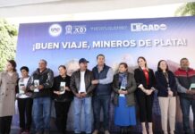 Viajan 107 Mineros de Plata a Dallas, Texas