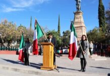Autoridades Municipales realizan Acto cívico en conmemoración al Día de la Bandera