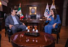 Diego Sinhue se reúne con Libia rumbo a la transición de Gobierno