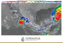 En las próximas horas se prevén lluvias puntuales muy fuertes en Guerrero y Oaxaca