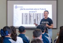 Concientiza Secretaría de las Mujeres a estudiantes para prevenir la trata de personas