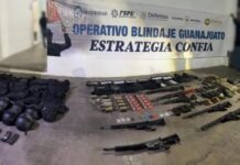 Detienen FSPE a tres presuntos generadores de violencia durante operativo en Santa Rosa de Lima, Villagrán