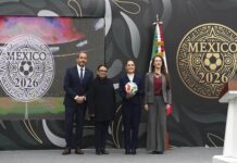 Presidenta presenta la Copa Mundial FIFA 2026; “es momento para compartirle al mundo lo que es México y el momento histórico que vive”