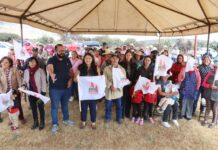 Arranque de obra de ampliación de red de agua potable en la comunidad El Carrizo